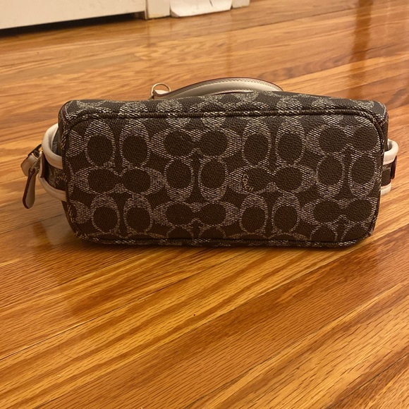 BNWOT Coach Signature Mini Prince Street Jacquard Satchel with Crossbody Strap - Picture 10 of 11